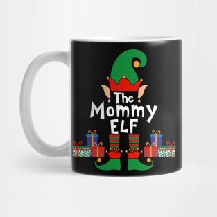 Funny Family Matching Christmas Mommy Elf Mug